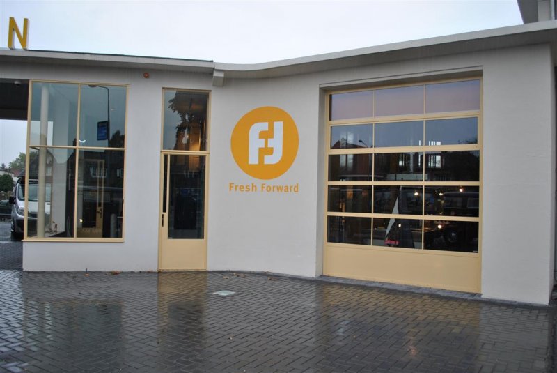 Muurschildering voor Fresh Forward in Hilversum